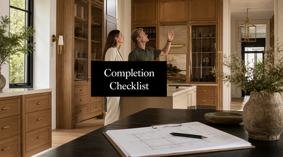 A Practical Completion Checklist for Bespoke Homes