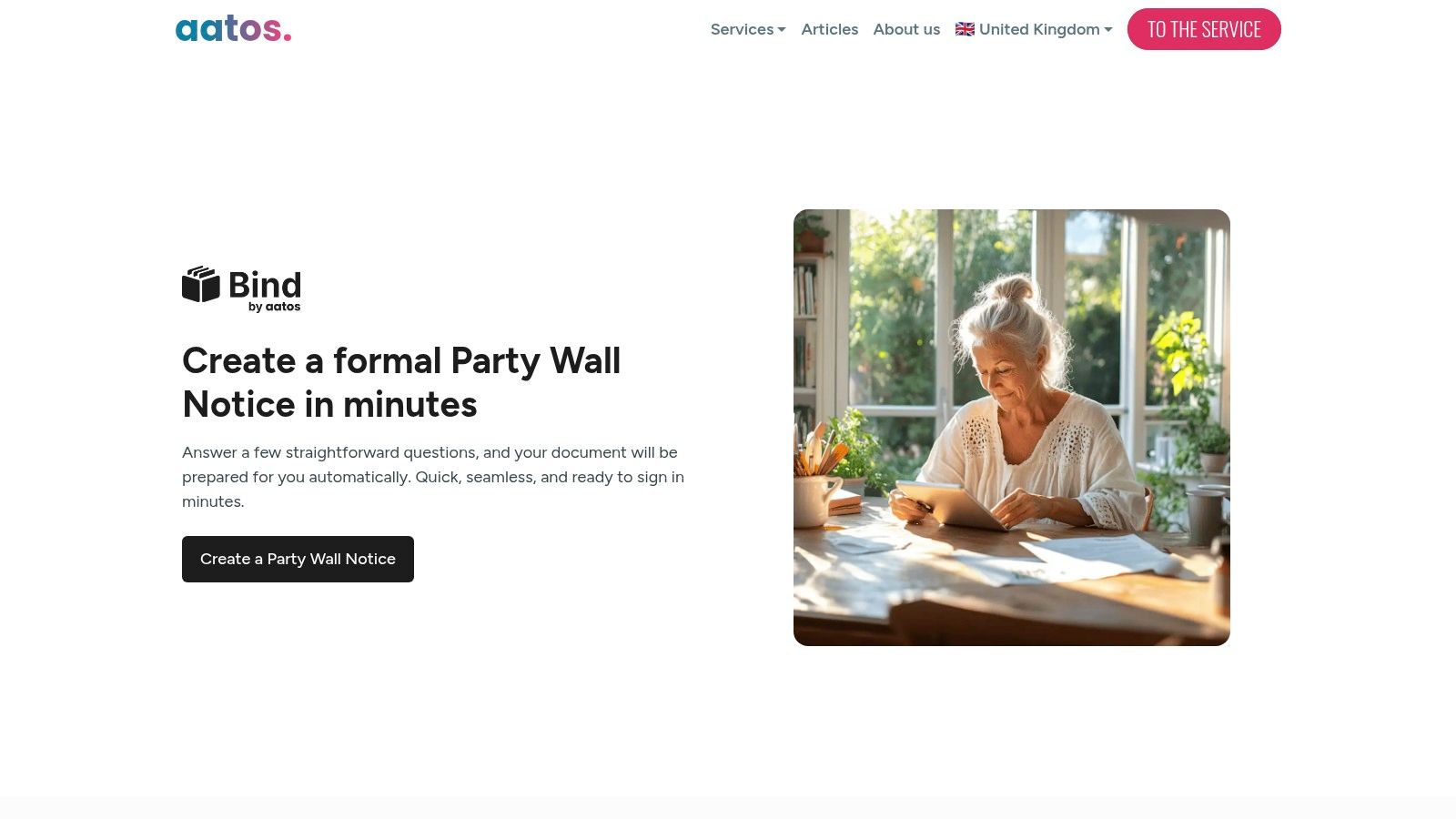 Aatos – Free UK Party Wall Notice Template + Generator (via Bind)