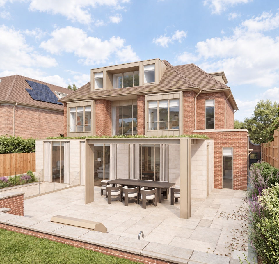 New build family home overlooking Wimbledon Park